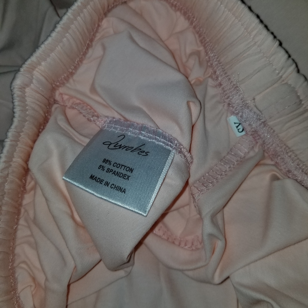 Luvrobes Women's Lace Trim 2-Piece Cotton Short Pajama Set - Picture 3 of 4